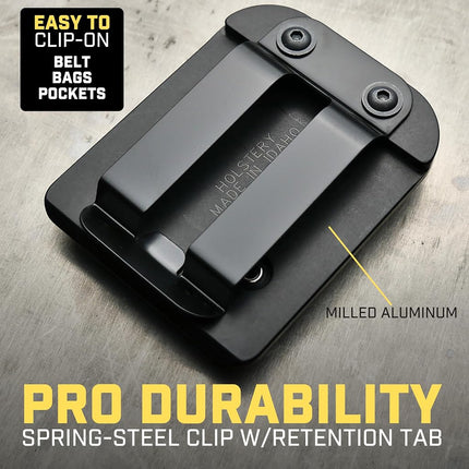 MagMaster Pro | Magnetic Tool and Hardware Holder - Strong Clip-On Belt Magnet Holster for Screws, Nails, Hammer, Sockets, Pliers, Screw Driver, Trowel, Drill Bit, Wrench, or Any Magnetic Tools