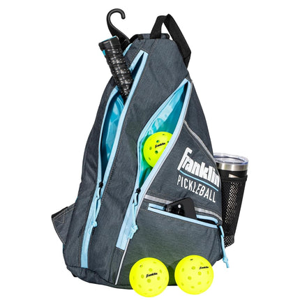 Franklin Sports Pickleball Sling Bag Backpack - Holds Paddles, Balls & Accessories - Official US Open Bag