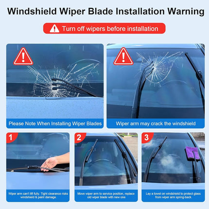 EMITHSUN OEM QUALITY 26" + 18" Premium All-Seasons Durable Stable And Quiet Windshield Wiper Blades(Set of 2)