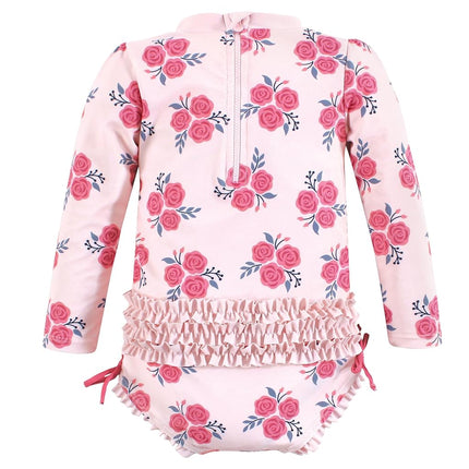 Maillot de bain Hudson Baby pour bébés et tout-petits, Roses rose et bleu marine, 3T