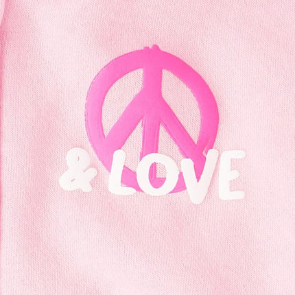 The Children's Place Girls' Long Sleeve Cropped Hooded Zip Up, Pink, Pink, X-Large
