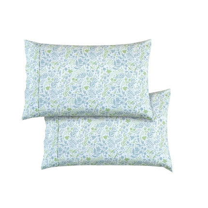 Elegant Comfort Softest and Coziest 6-Piece Sheet Set - 1500 Premium Hotel Quality Microfiber - Deep Pocket, Wrinkle Resistant 6-Piece Floral Bed Sheet Set, California King, Anita Green