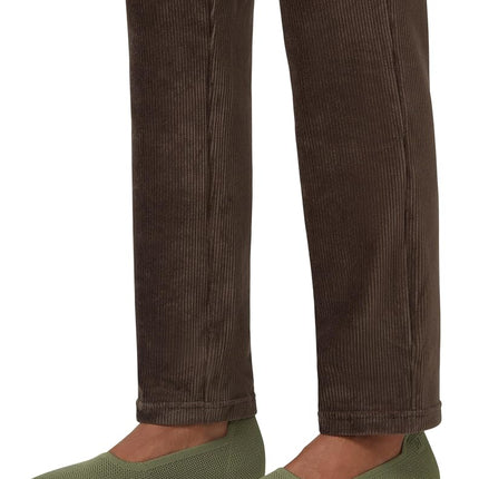 HUE Women's Corduroy Leggings, New Coffee Bean, Small