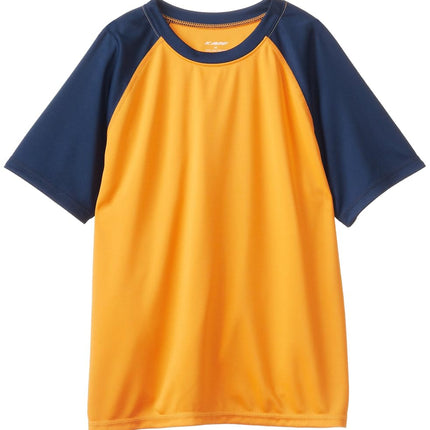 Kanu Surf - Tee-shirt de bain anti-UV manches courtes UPF 50+ pour garçon, Orange contrastant, XS (6)