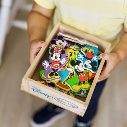 Imanes de madera de La Casa de Mickey Mouse