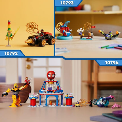 LEGO Marvel Spidey and his Amazing Friends Spidey vs. Green Goblin Super Hero Building Toy with Minifigures, Gift for 4 Plus Year Old Kids, Boys, Girls & Fans of Spider-Man and Cool Vehicles 10793