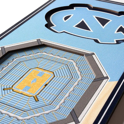 YouTheFan NCAA North Carolina Tar Heels Pancarta 3D de estadio de 6x19 - Dean E. Smith Center