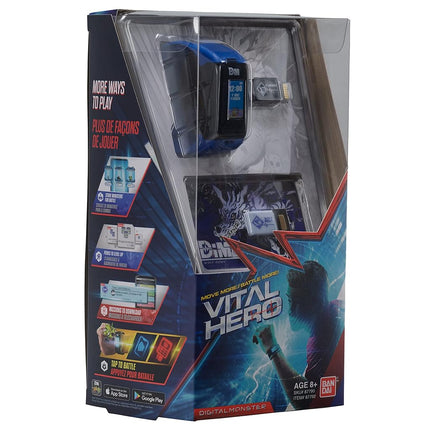 Bandai Namco - Digimon - Vital Hero Interactive Fitness Tracker/ Digital Watch/ Virtual Pet (Blue)