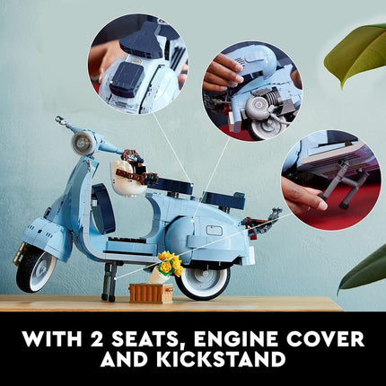 Lego Vespa 125 10298 Model Building Kit; Build a Detailed Displayable Model of a Vintage Italian Icon with This Building Set for Adults (1,106 Pieces)