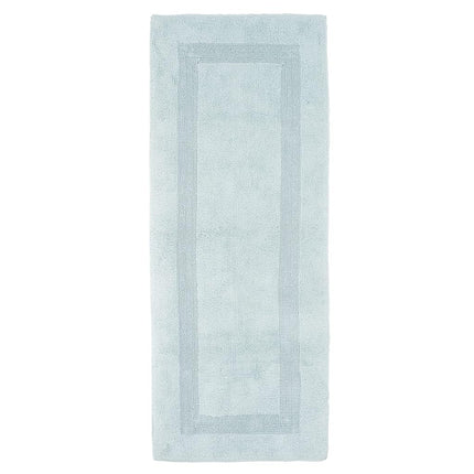 Bedford Home 100 Percent Cotton Reversible Long Bath Rug - Seafoam - 24x60