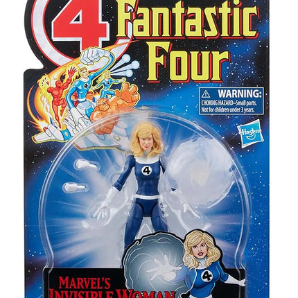 Marvel Hasbro Legends Series Retro Fantastic Four Marvel's Invisible Woman 6-inch Action Figure Toy, Includes 3 Accessories, Black