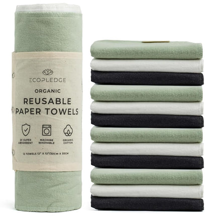 EcoPledge Reusable Paper Towels Washable Roll - Th