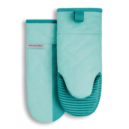 KitchenAid Beacon Two-Tone Non-Slip Oven Mitt Set,