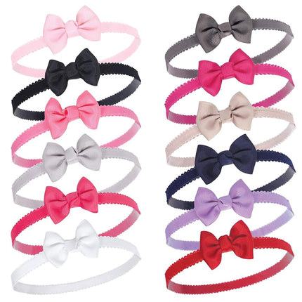 Hudson Baby Cotton and Synthetic Headbands, Size 0-24 Months, Pink, One size