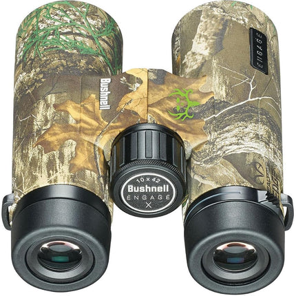 Bushnell - Engage X - 10x42 - Real Tree Edge Bone Collector - Roof Prism - Water & Fog Proof - EXO Barrier Coating - Fully Multi-coated - Binocular - BENX1042RB