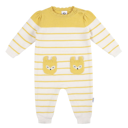 Gerber Baby Girls' Sweater Knit Romper Jumpsuit, Y