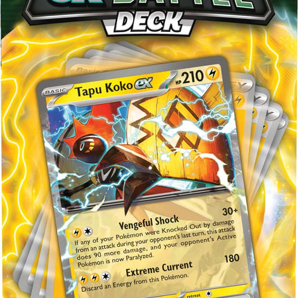 Pokémon TCG: Baraja ex de Combate (Tapu Koko ex O Iron Leaves ex)