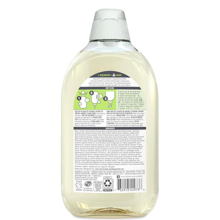 Seventh Generation Detergente para ropa Ultra Concentrado Aroma Limpio oz Paquete de 2 132 Cargas, Transparente, Power Plus, 23.1 Onzas