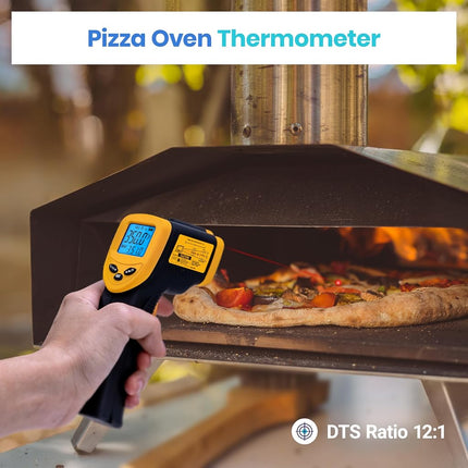 Etekcity Infrared Thermometer Upgrade 774, Heat Temperature Temp Gun for Cooking, Laser IR Surface Tool for Pizza, Griddle, Grill, HVAC, Engine, Accessories, -58°F to 842°F, Yellow