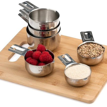 Hudson Essentials Stainless Steel Measuring Cups Set (6 Piece Set)