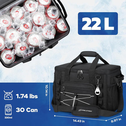 Maelstrom 30Can Collapsible Soft Cooler Bag, Leakproof Insulated Ice Chest