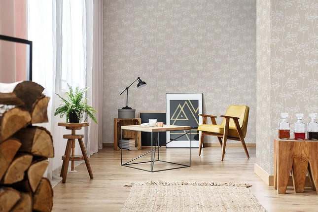 Graham & Brown 33-301 Aura Wallpaper, Taupe