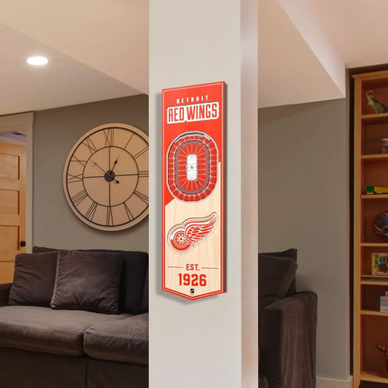 YouTheFan NHL Detroit Red Wings 3D Stadium 6x19 Banner - Little Caesars Arena