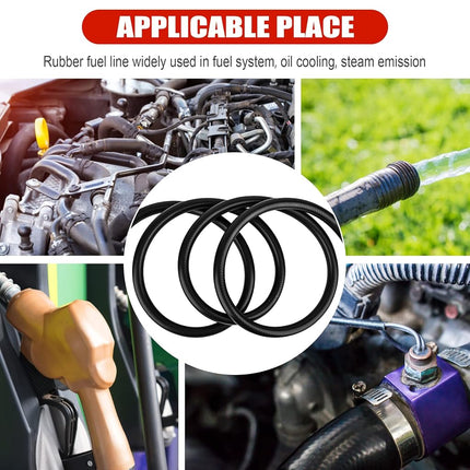 5/8 Inch (16mm) ID Fuel Line Hose 15FT NBR Rubber Push Lock Hose High Pressure 300PSI for Automotive Fuel Systems Engines
