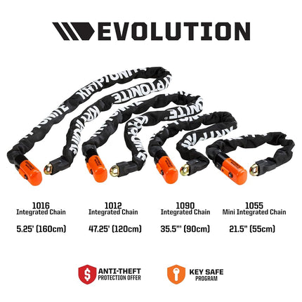 Kryptonite Evolution 4 Integrated Chain Bicycle Lock