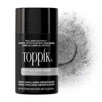 Toppik Hair Building Fibers, Gray, 12g | Fill In F