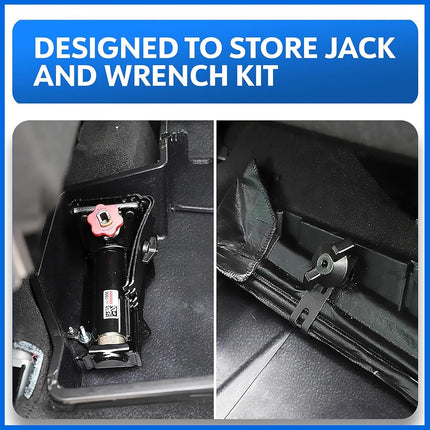 Tyger Auto Caja de almacenamiento bajo el asiento Consola para Chevy Silverado 1500/GMC Sierra 1500 de 2019-2024; 2500 3500 de 2020-2024 | Doble cabina y cabina doble | TG-CB5C8838