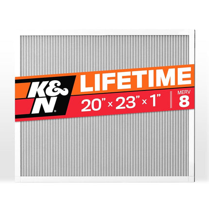 K&N HVAC Filter, Washable, Merv 8, Lasting Home & Office Air Filter, Polyester, HVC-8-12023