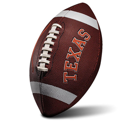Franklin Sports Texas Longhorns Kids NCAA Youth Football - Official College Team Junior Footballs with Team Logos for Kids - Junior Size PVC Ball - Backyard + Tailgate Ball - 8.5"