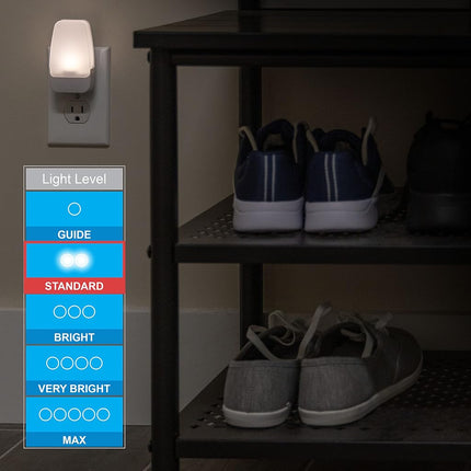 GE LED Night Light, Plug-in, Dusk to Dawn Sensor, Warm White, Ambient Lighting, Ideal Nightlight for Kids, Adults, Bedroom, Bathroom, Nursery, Hallway, Kitchen, 46478, 8 Pack