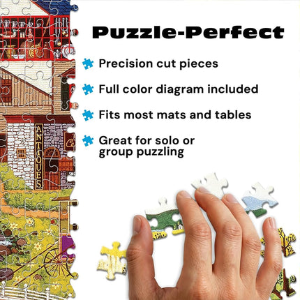 Buffalo Games – Charles Wysocki - Rainbow's End - 1000 Piece Jigsaw Puzzle - Colorful Puzzles for Adults – Precision-Cut Pieces, Beautiful Artwork, and Hours of Fun