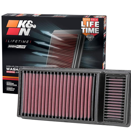 K&N Replacement air filter compatible with Ford F250/F350/F450/F550/F650 2011-2016 (33-5010)