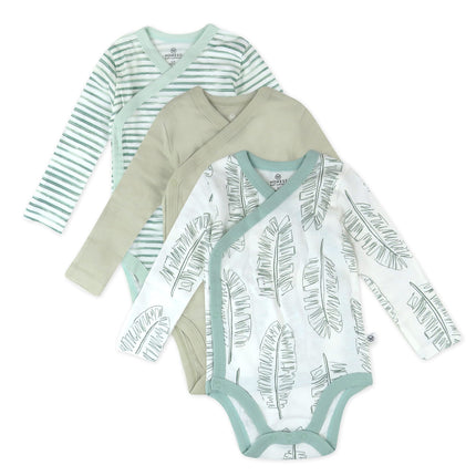 HonestBaby Baby Long Sleeve Side-Snap Organic Cott