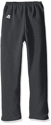 Russell Athletic Pantalones de Sudadera y Joggers de Forro Polar Dri-Power para Jóvenes con Bolsillos, Absorción de Humedad, Tallas S-XL, Negro Jaspeado, Mediano
