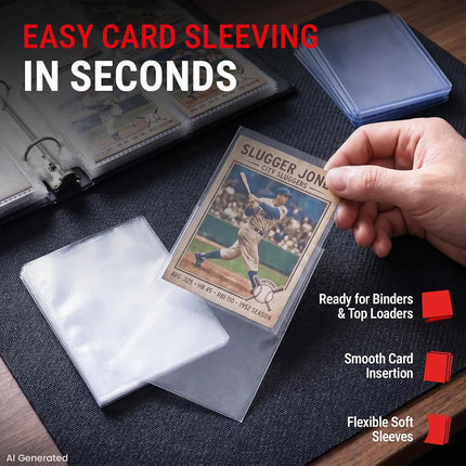 Ultra Pro: UP83664 Clear Sleeves - Standard Size Trading Cards - 2.5" x 3.5" (1000 ct Retail Pack)