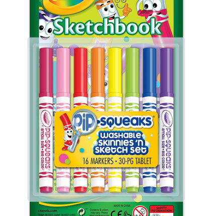 Pip-Squeaks Crayola Washable Skinnies 'n Colour Se