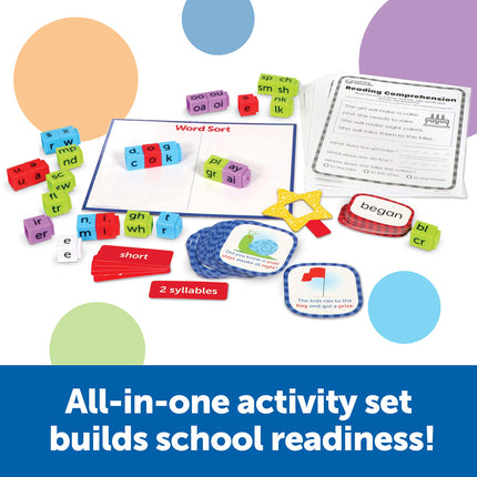 ¡Learning Resources Skill Builders! Lectura para 1.er grado, Educación en casa, Plan de estudios para primer grado, Juegos de aprendizaje, Primer grado, Materiales de aprendizaje, 88 piezas, Edad 6+