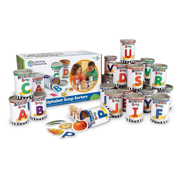 Learning Resources Alphabet Soup Sorters, Ages 4+