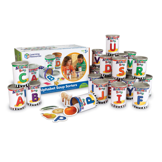 Learning Resources Alphabet Soup Sorters, Ages 4+
