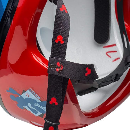 Casque de vélo Mickey Mouse à rayures étoilées pour tout-petit