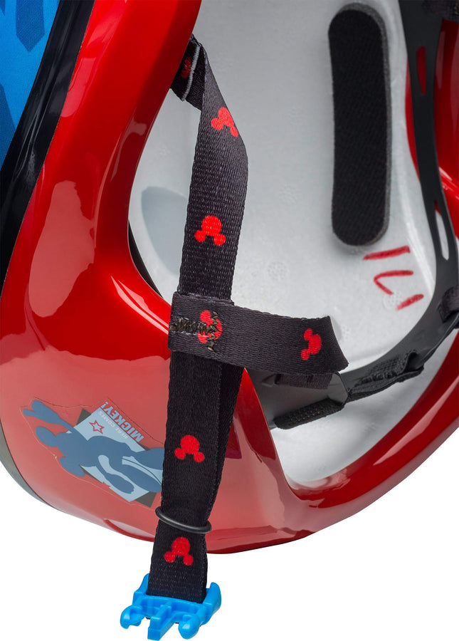 Casque de vélo Mickey Mouse à rayures étoilées pour tout-petit