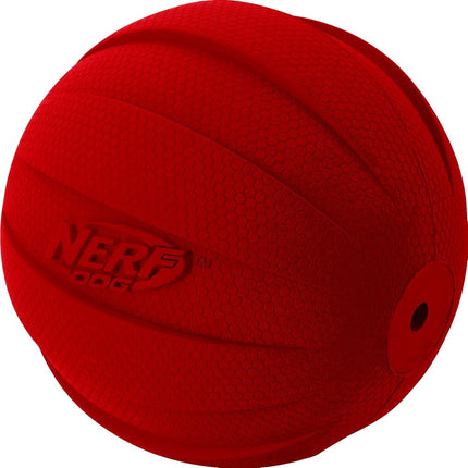 Nerf Dog Squeak Ball, 4.25-Inch, Red