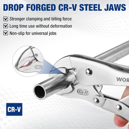 WORKPRO 5-Piece Locking Pliers Set