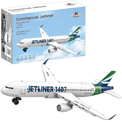 Commercial Jetliner Building Block Set - 133 Pcs -