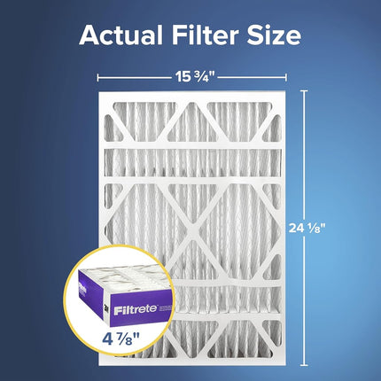 Filtrete 16x25x5, AC Furnace Air Filter, MPR 1550 DP, Healthy Living Ultra Allergen Deep Pleat, 1-Pack (actual dimensions 15.62x24.12x4.87)