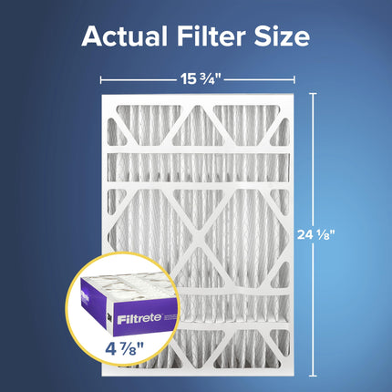 Filtrete 16x25x5, filtro de aire para horno de CA, MPR 1550 DP, plisado profundo ultra alérgeno Healthy Living, 1 paquete (dimensiones reales 15.62x24.12x4.87)